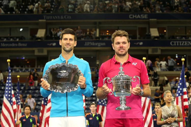 September 11, 2016 - 2016 US Open Men's Singles Champion Stan Wawrinka and Finalist Novak Djokovic during the 2016 US Open at the USTA Billie Jean King National Tennis Center in Flushing, NY.